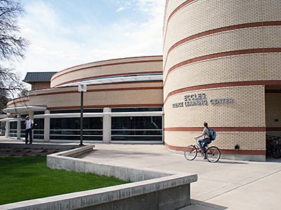 USU's Eccles Science Learning Center, exterior northeast view