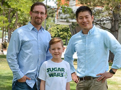 Travis Thurston, Chris Thurston and Victor Lee.