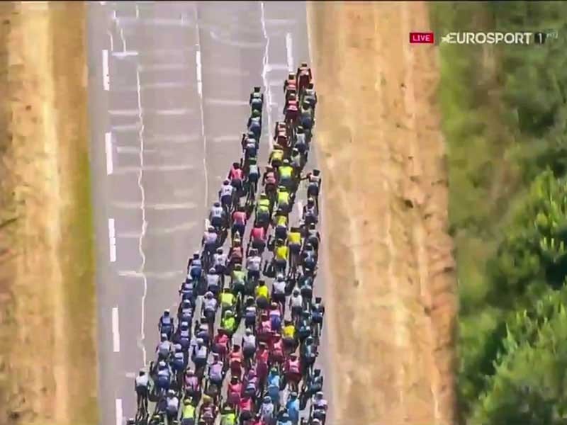 aerial footage from the 2016 Tour de France