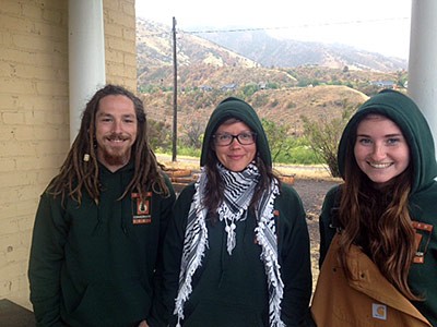 three Utah Conservation Corps members who went to Louisiana for flood relief