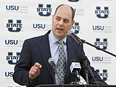 Tim Duryea, USU men's head basketball coach, 2015