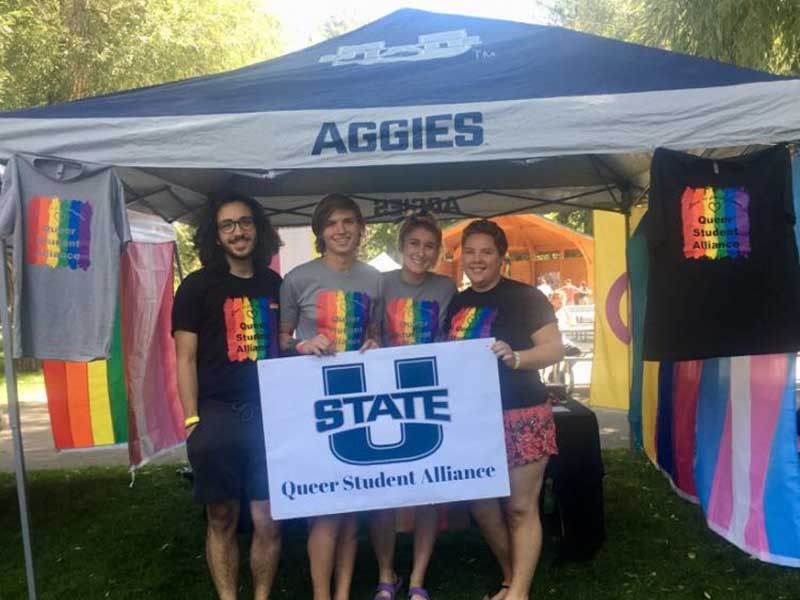 Queer Student Alliance members