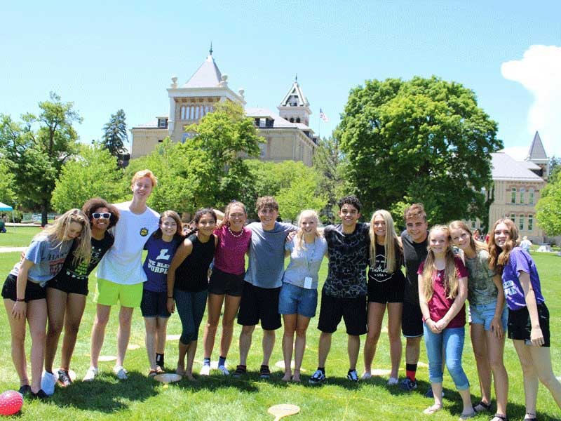 USU students on the Quad