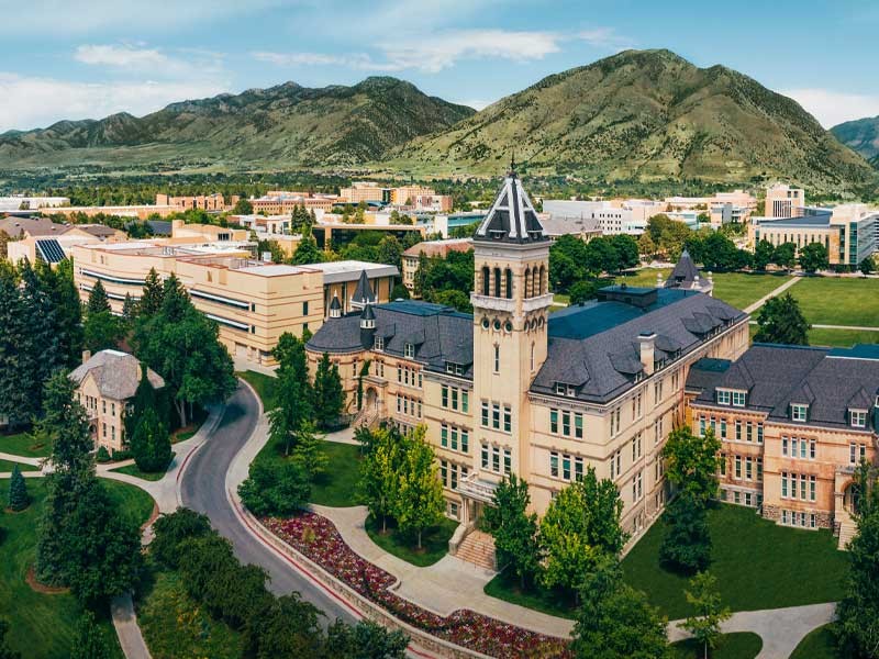 aerial of Old Main