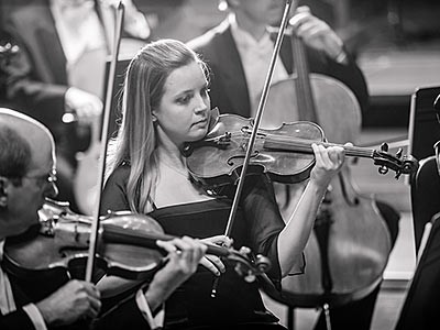 a member of the Utah Symphony Chamber Orchestra