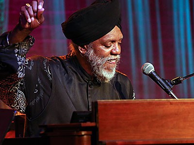 jazz organist Dr. Lonnie Smith performs at USU at the Wassermann Concert Series