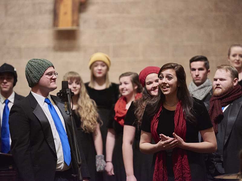 USU Choir at rehearsal