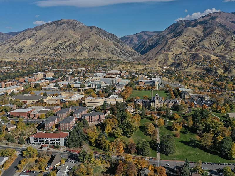 USU Campus aerial