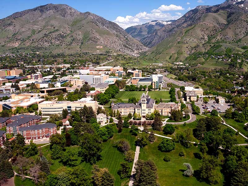 USU campus in summer
