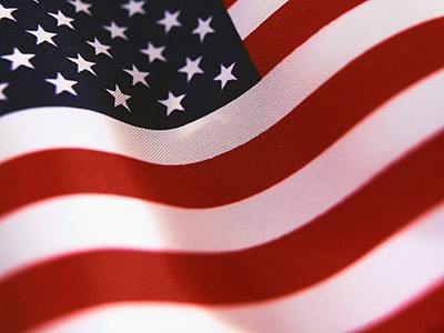 detail from a United States flag