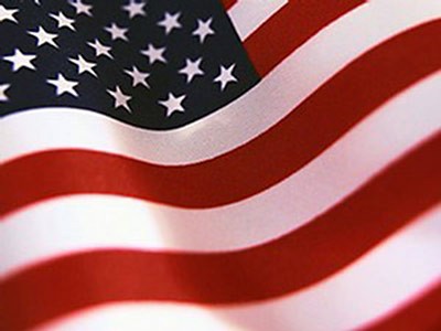a portion of the flag of the United States of America