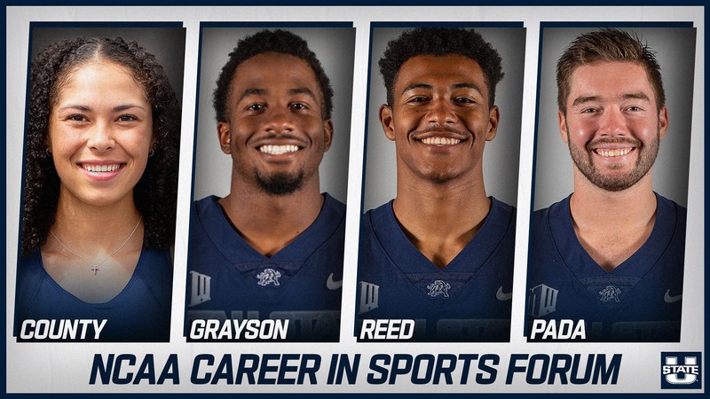 USU Athletes County, Grayson, Pada and Reed.