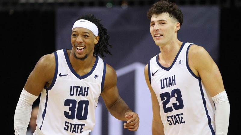 Basketball players.