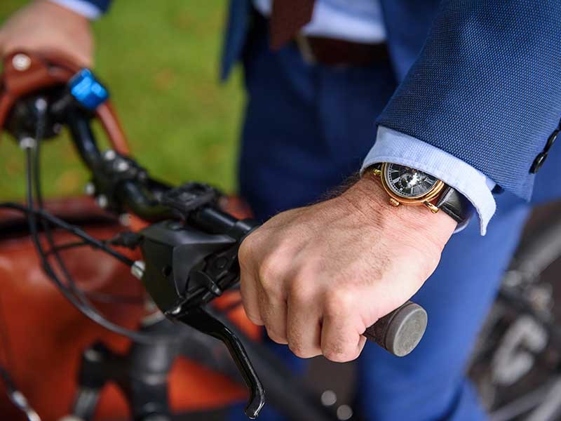 person on bicycle