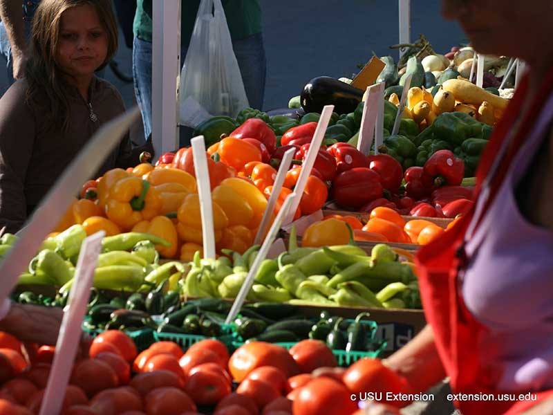 produce on a table