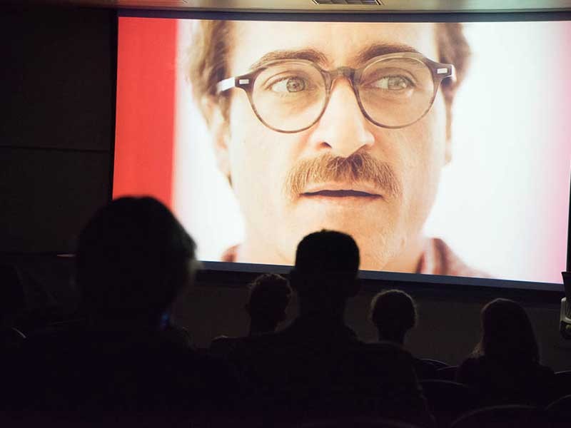 people in a movie theatre