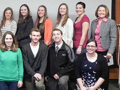The director and incoming students for USU's Writing Fellows Program