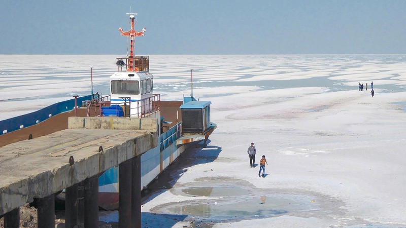 Iran’s Lake Urmia — a sister to the Great Salt Lake.