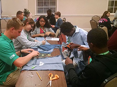 A gathering of 4-H students.