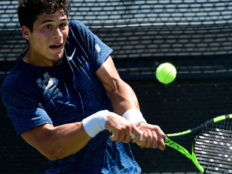 USU men's tennis player