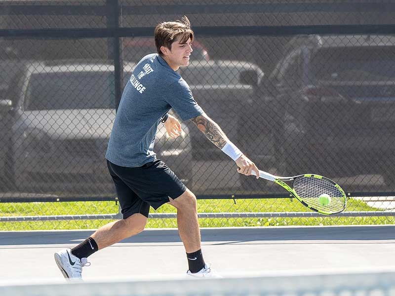 USU men's tennis player