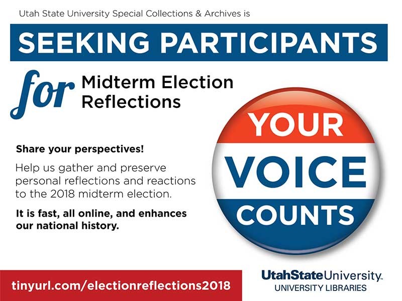 poster with survey information