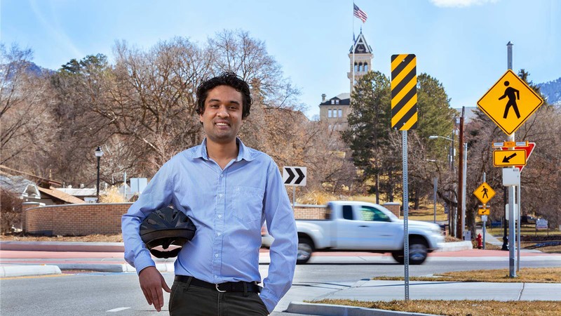 Niranjan Poudel, master’s student in civil and environmental engineering