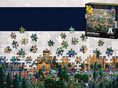 Artist Eric Dowdle's USU puzzle