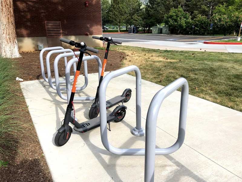 Spin scooter on USU campus