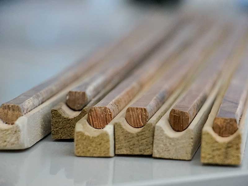 Tree core samples used in the Voelker lab.