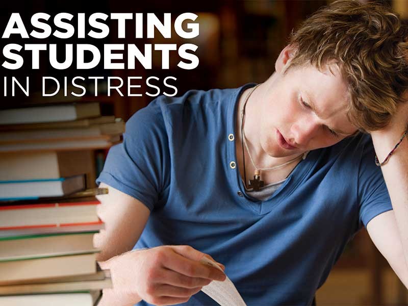 students in distress image