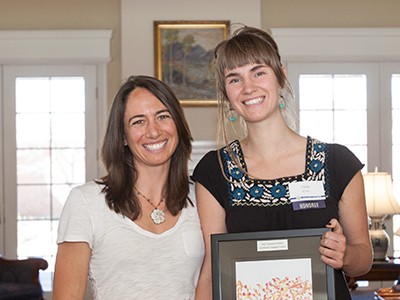 Roslynn Brain and Claire Core, Campus Compact award