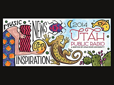 detail from the artwork for the 2014 Utah Public Radio mug