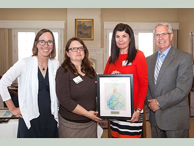 Randy Williams and guests at the Campus Compact award ceremony