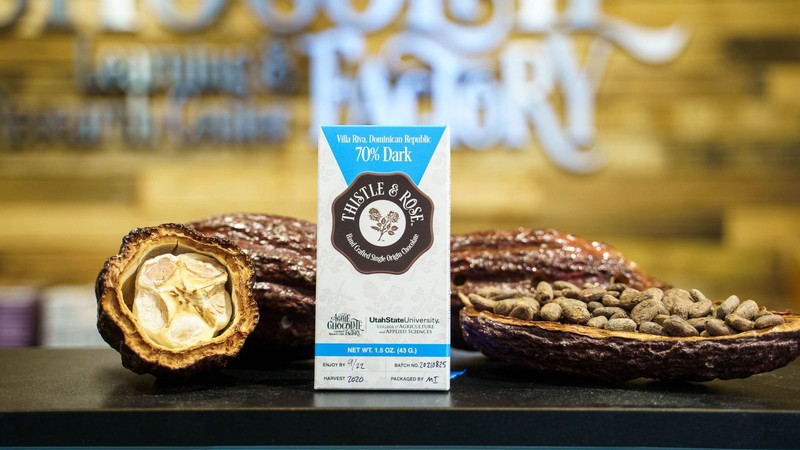 Villa Riva single-source chocolate bar at the Aggie Chocolate Factory.