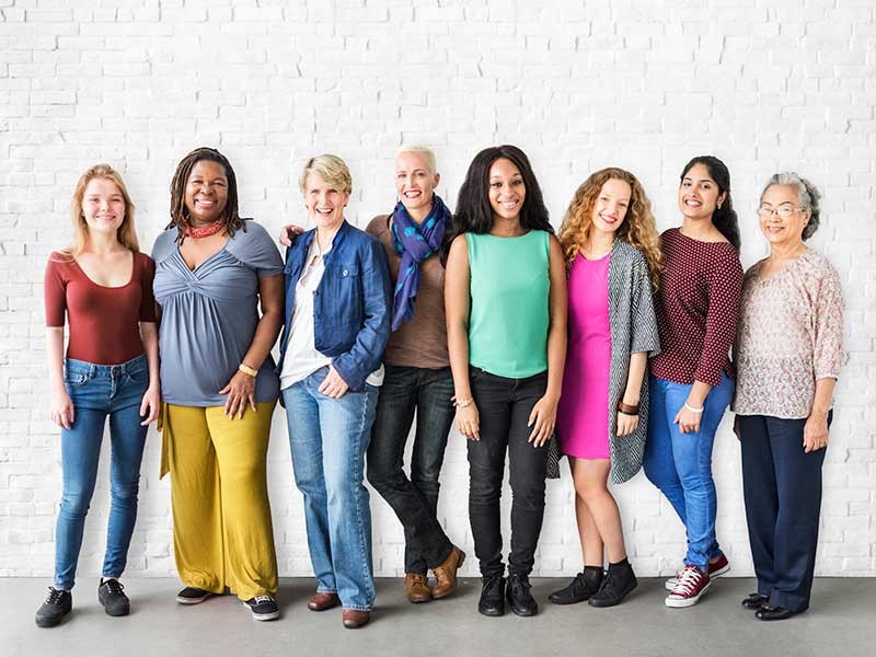 women gathered together