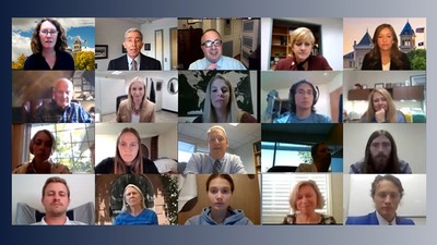 Convocation Zoom screen capture.