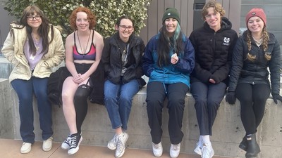 Students posing for a photo.