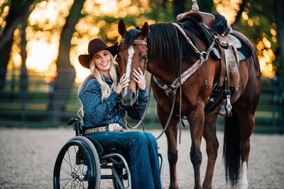 Amberley Snyder and a horse.