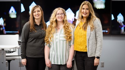 Emily Hudson, Sydnee Mabey and Lisa Hunsaker.