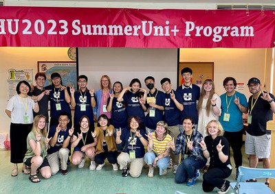Students and faculty in Taiwan.