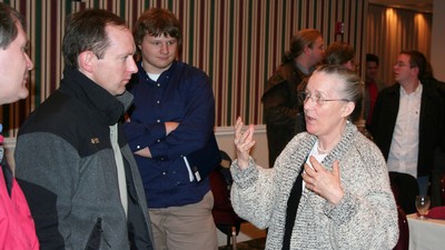 Mary Cleave at a 2006 APS meeting.