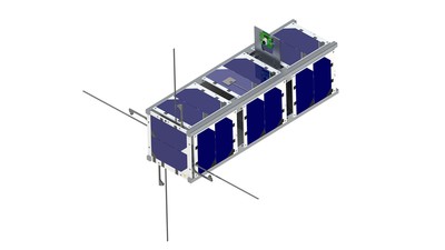 A rendering of a small satellite.