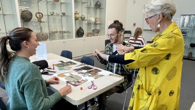 People at an art workshop.