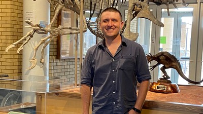 USU paleontologist Josh Lively
