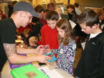 Children enjoying science activities