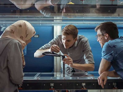 PhD & master’s students Bruno Moorthamers, Jeff Taylor, and Sarah Abdel-Motaleb