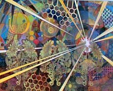 detail of Michael Bingham's artwork in Agricultural Sciences Building
