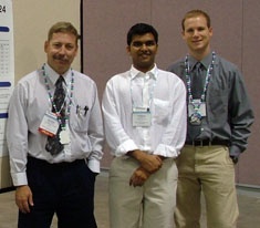 professor Randall Martin and students Vishal Doshi and Kori Moore
