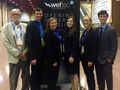 team of civil and environmental engineering students